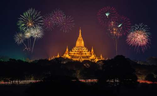 Fireworks Amazing Ancient Asia Seductive Burma