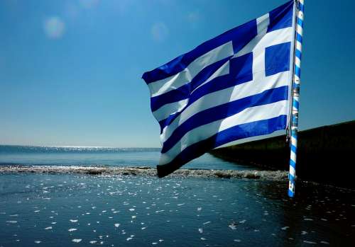 Flag Of Greece Greece Flag Greece Flag Greek Blue
