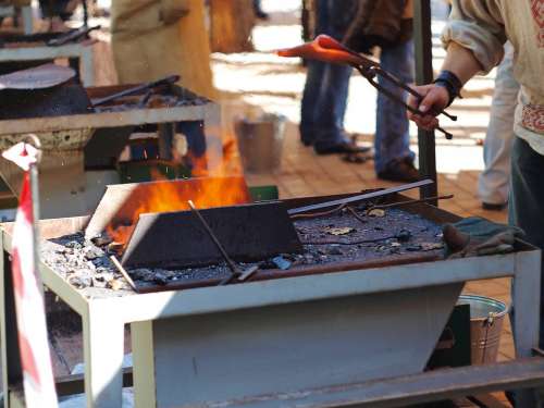 Forge Iron Anvil Work Forging Hammers Workshop