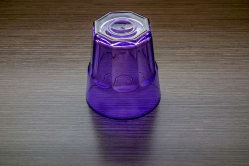 Glass Violet Light Reflection Water