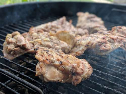Grill Chicken Meat Delicious Bbq Food Barbecue