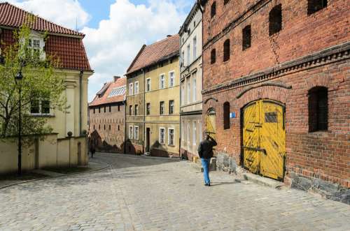 Grudziadz Grudziądz Poland Old Town Brick