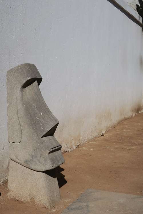 Head Sculpture Stone Museum Statue Figure Human