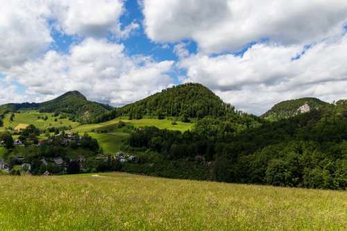 Hill Mountains Landscape Jura Basel-Land Nature