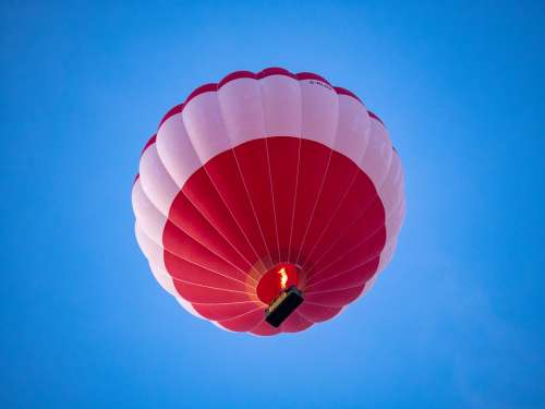 Hot Air Balloon Sky Adventure Colorful Freedom