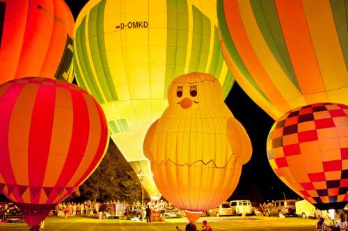 Hot Air Balloon Night Glow Drive Balloon Float