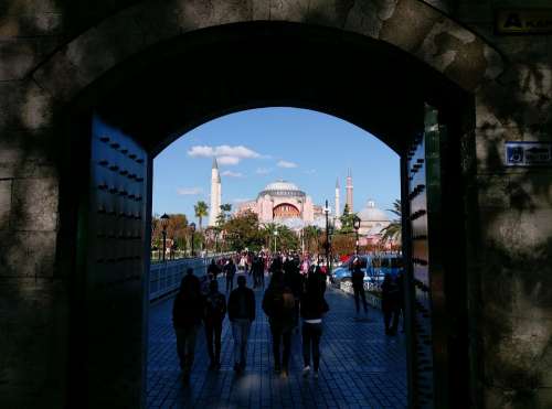 Istanbul Hagia Sophia Islam Cami Turkey Minaret