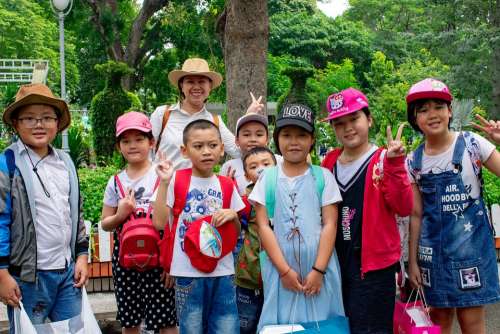 Kids Vietnam People Asia Young Outdoors Happy