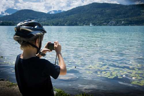 Lake Austria Water Nature Landscape Mountains