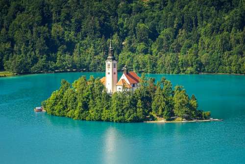 Lake Bled Slovenia Mountains