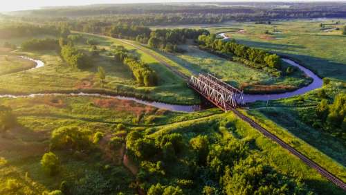 Landscape Nature River Forests Rails Railway