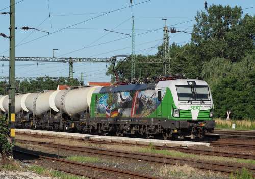 Locomotive Train Rail Vectron Transport