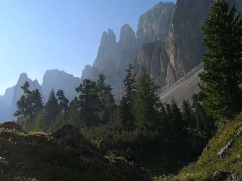 Mature Mountain Alps Italy Antersasc Top Trekking