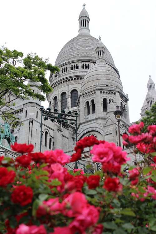 Montmartre Paris Roses City Architecture Famous