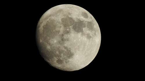 Moon Night Sky Lunar Moonlight