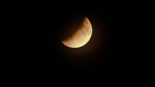 Moon Moonlight Night Sky Lunar Eclipse