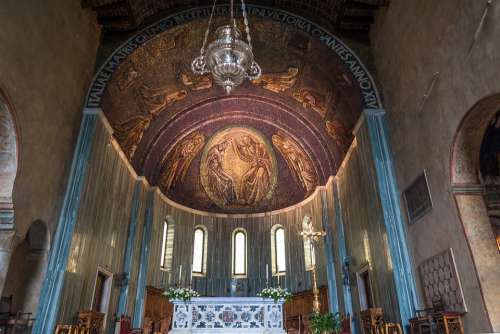 Mosaic Church Christianity Gothic Rhaeto Romanic
