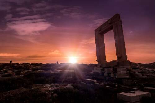Naxos Portara The Aegean Sea Ancient Greece