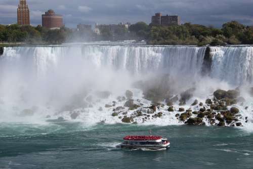 Niagara Falls American Falls Maid Of The Mist Water