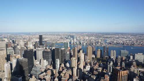 Nyc Newyork Manhattan Usa Skyline City