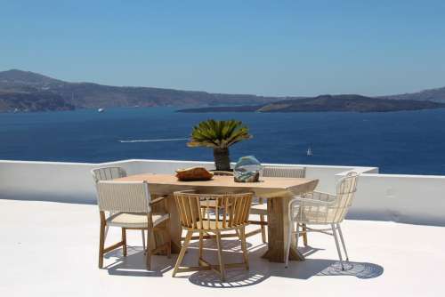 Oia Santorini Greece Travel Blue Summer White