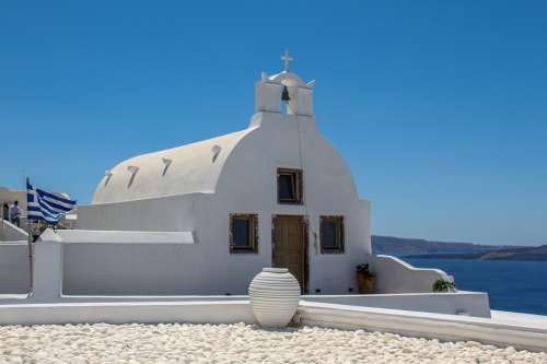 Oia Santorini Greece Travel Blue Summer White