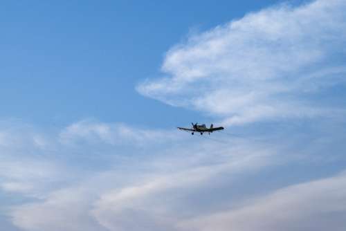 Plane Sky Airplane Jet Dark Fly Flying Clouds
