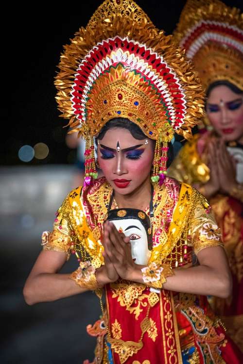 Portrait Indonesia Bali Girl Woman People Asia