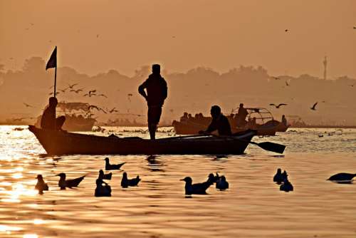 Pragraj Ganges River Sacred Culture India