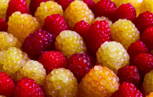 Raspberry Berry Food Red Yellowish Vitamins