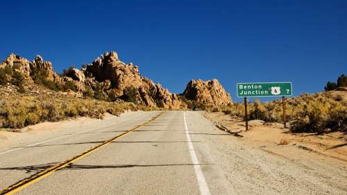 Road California Usa Highway America Route Asphalt