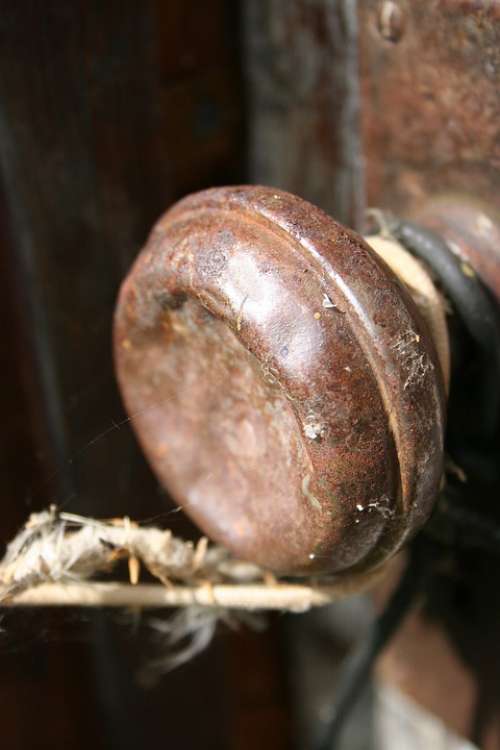 Rusty Vintage Antique Doorknob Deserted Old Rust