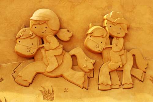 Sand Sculpture Sand Art Oostende Children