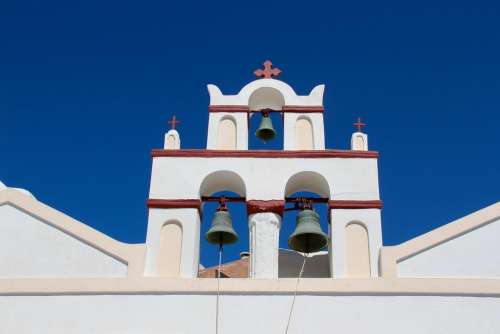 Santorini Oia Church Greece Travel White Village