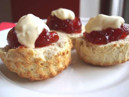 Scones Tea Time Dessert Baking