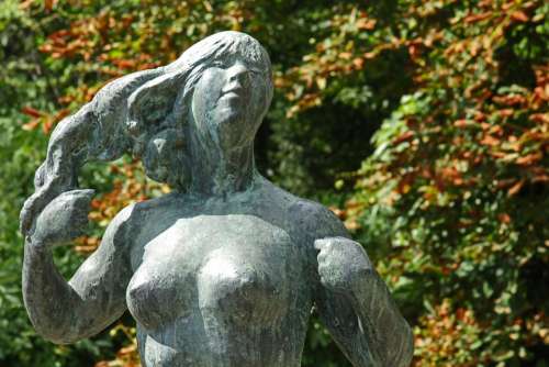 Sculpture Figure Statue Woman Stone Stone Figure