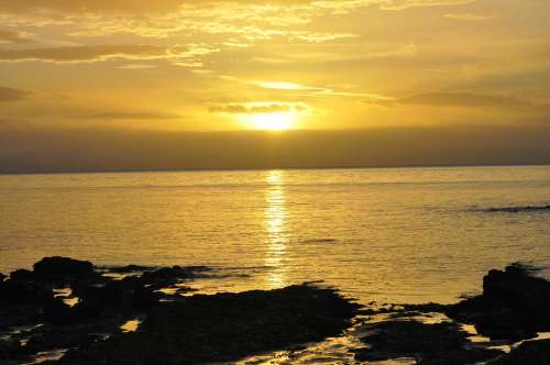 Seascape Isle Of Arran Morning Sunrise Sunset