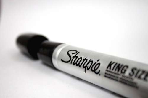 Sharpie Pen Marker Permanent Marker Black Paint