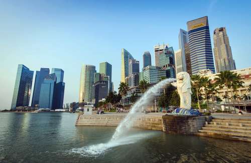 Singapore Merlion City Architecture Asia