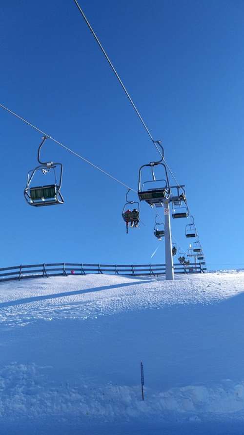 Ski Lift Cable Car Winter Snow Lift Skiing Alpine