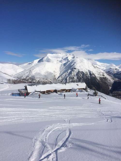 Ski Resort Mountains Winter