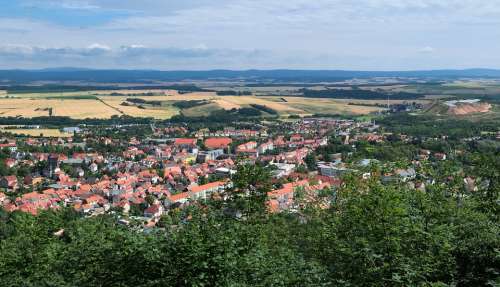 Small Town Südharz Bleicherode Distant View