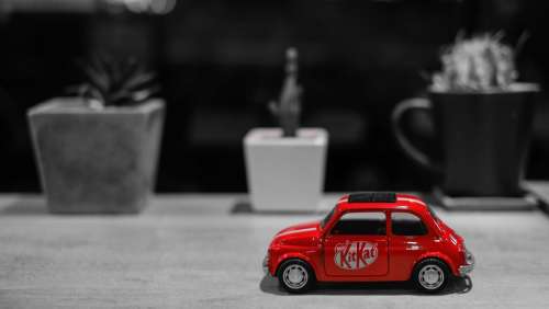 Snapshot Car Red Toy Classic Vintage Retro Old