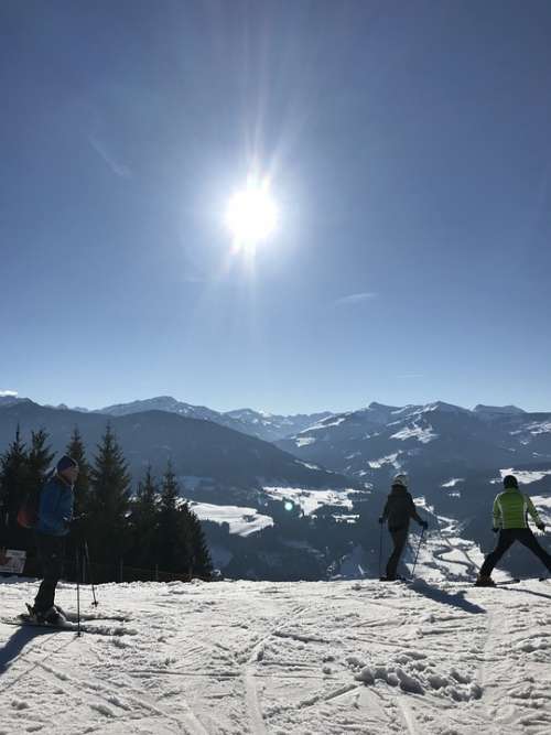 Snow Sun Ski Winter Winter Sports Mountains