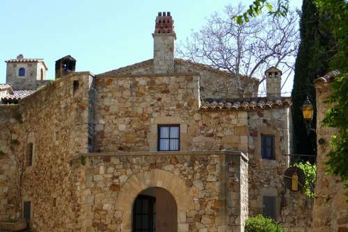 Spain Catalonia Pals Architecture Historically