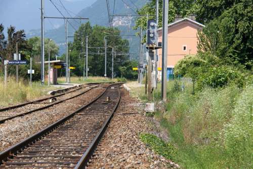 Station Savoie France Rail Train Transport Path