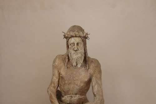 Statue Sculpture Christ Former Figure Face