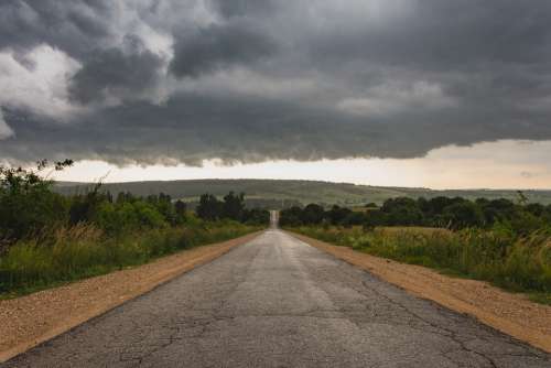 Storm Road Landscape Bakony