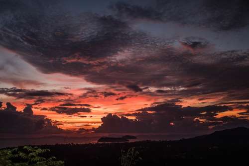 Sunset Tropical Island Thailand