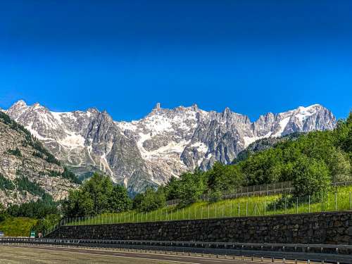 Switzerland View Mountains Alpine Panorama